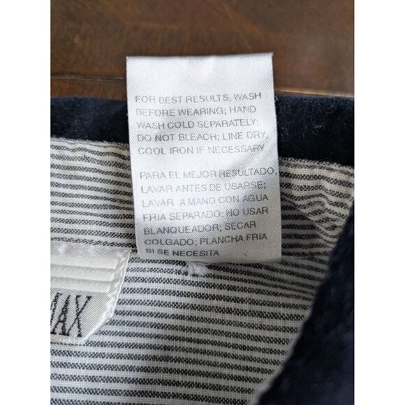 Vintage Casey & Max Christmas button front blouse striped velvet collar L - Picture 8 of 8